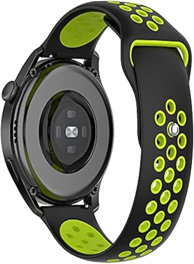 CoolCat ClickAE 22MM Strap/Band for Amazfit GTR 47mm/GTR 2/GTR 2e/Amazfit Pace/Amazfit Stratos/Stratos 2/Stratos 3 /Amazfit 2/2s/Amazfit Nexo (Black Green)